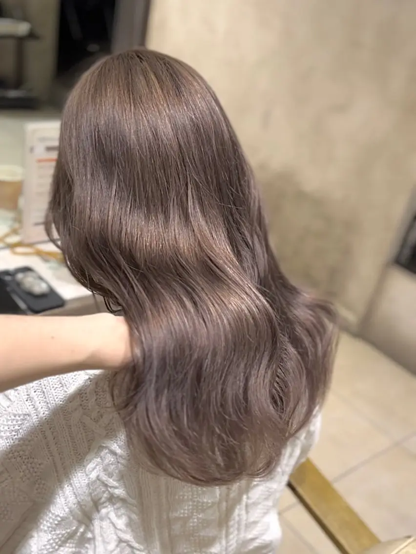セミロング カラー 高槻No.1🇰🇷 韓国ヘア 橋口陽太のヘアスタイル