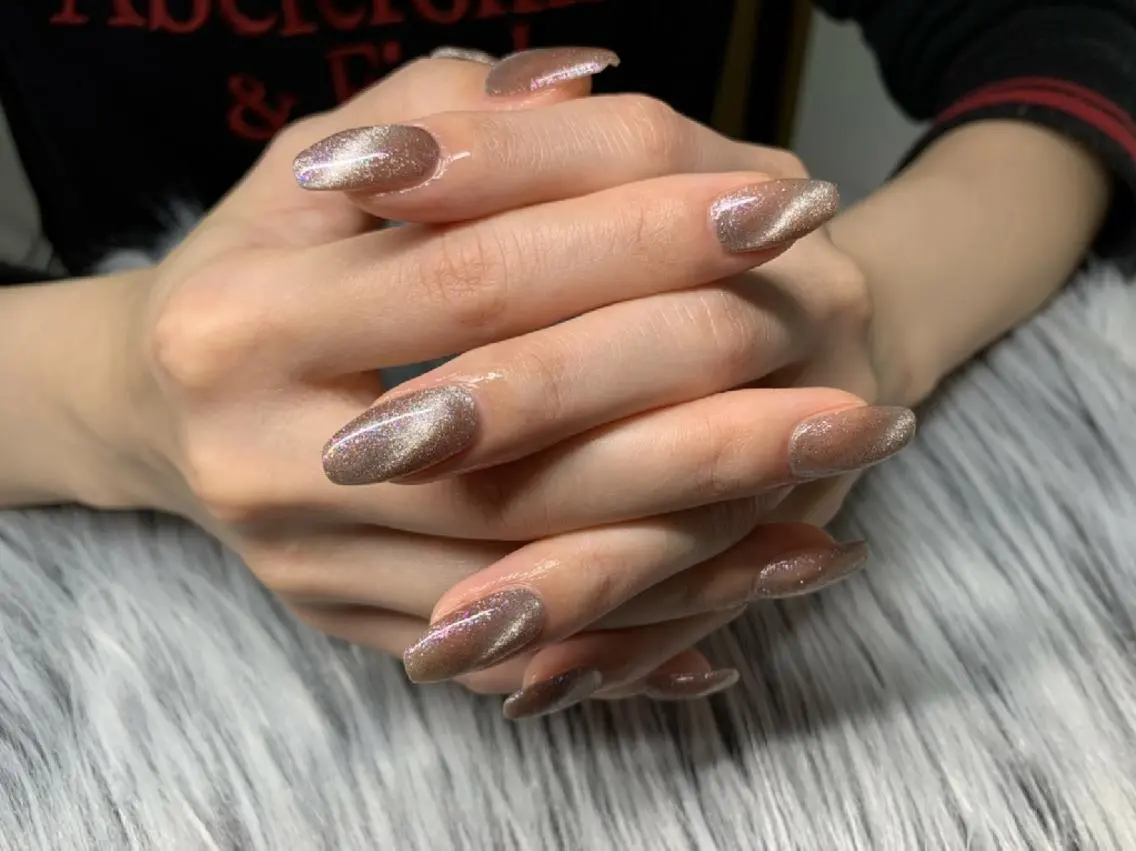 ネイル マグネットネイル パープル Nail salon Coco【溝の口駅】のネイルデザイン