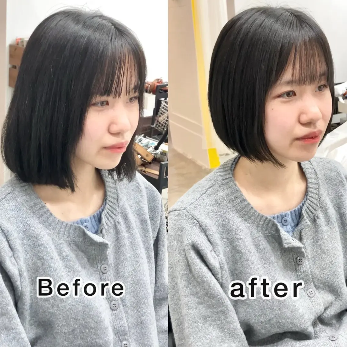 ショート ボブ ショートヘア カット トリートメント 落合孝臣/新潟駅南 /髪質改善のヘアスタイル