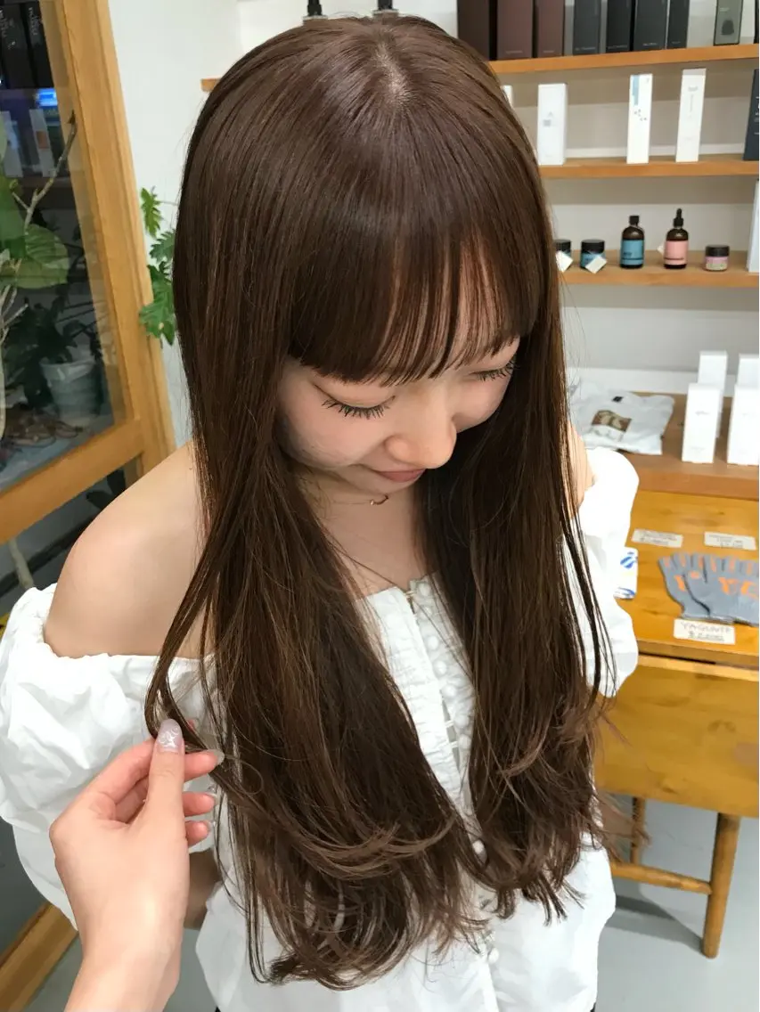 ロング カット ヘアカラー 【HI / YA】 ｓｕｚｕのヘアスタイル