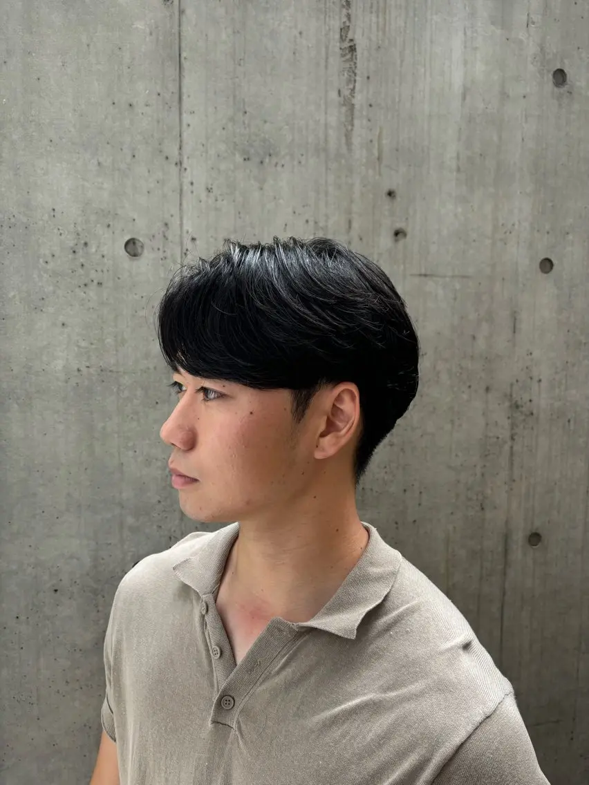 ショート パーマ メンズ カット パーマ カルマパーマ韓国ヘア shiryuのヘアスタイル