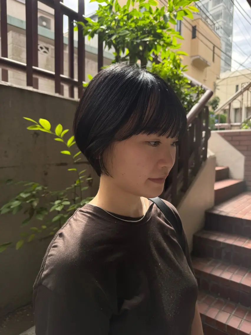 ショート ショートヘア カット さくら/カラー/ レイヤー/銀座໒꒱のヘアスタイル