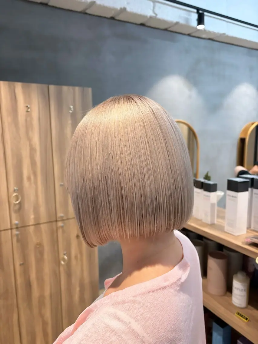 ショート カラー カット ヘアカラー トリートメント 🇰🇷韓国ヘア/ハ イトーン💞yui♡のヘアスタイル