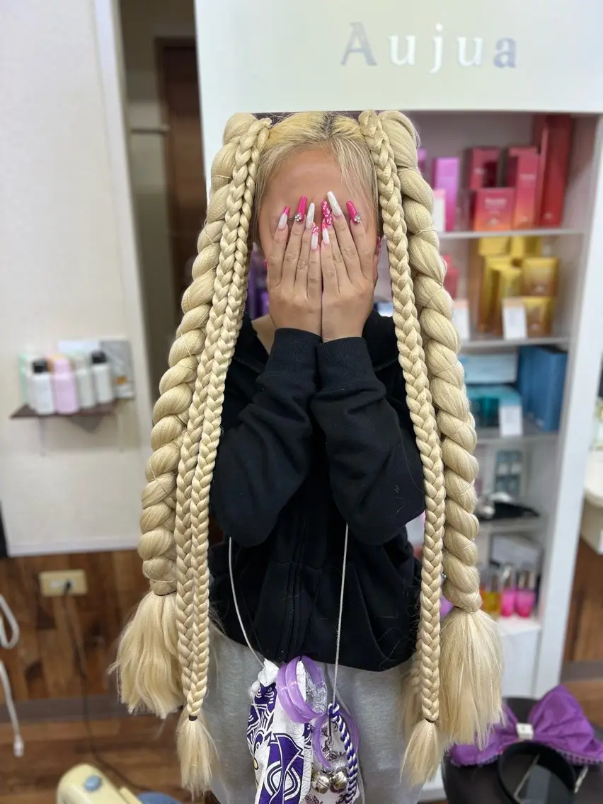 ロング ロング B-W ⭐️REIKOのヘアスタイル