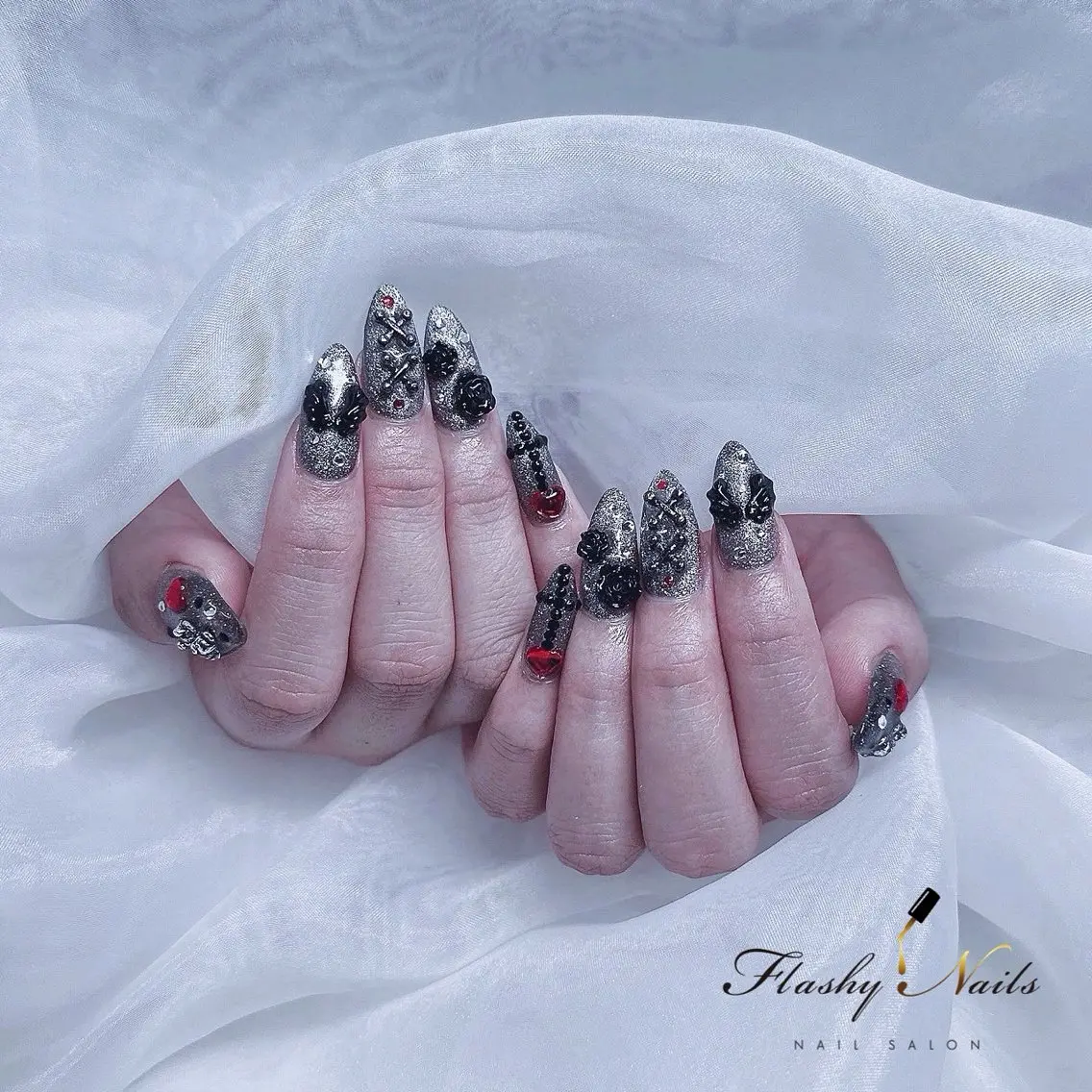 ネイル 長さ出し Flashy Nailsのマツエク・マツパデザイン
