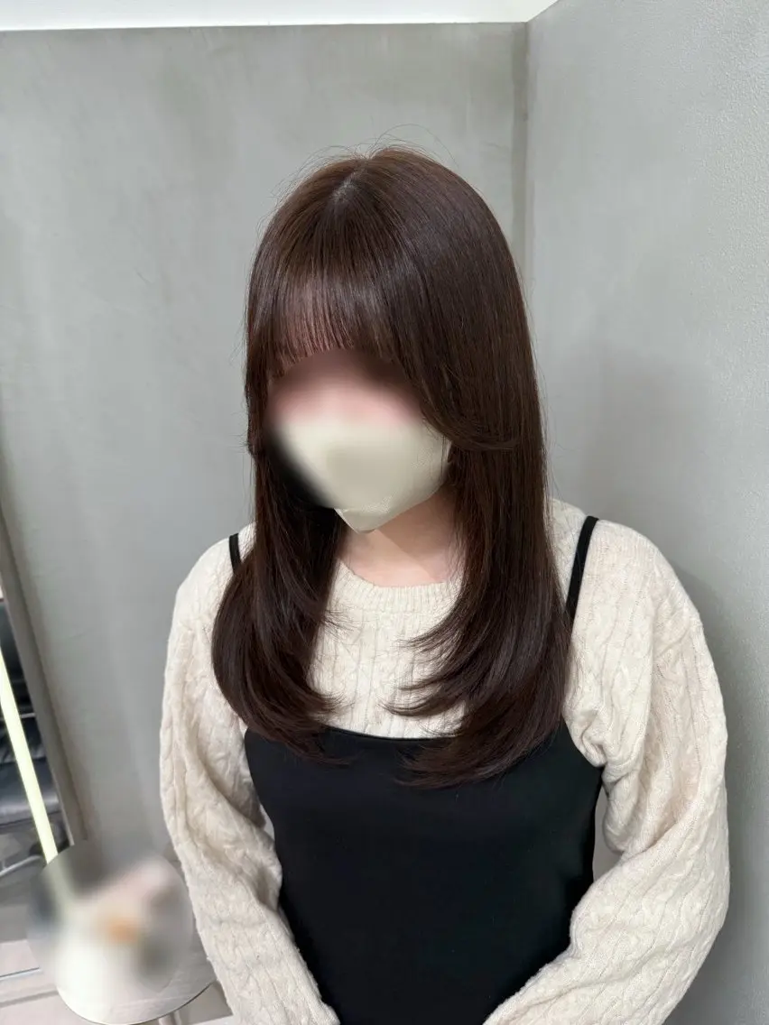 🌿꒰ うねる髪に!人気 🌿꒱前髪カット + 顔周り縮毛矯正 +2step treatment 🧴🌟の写真