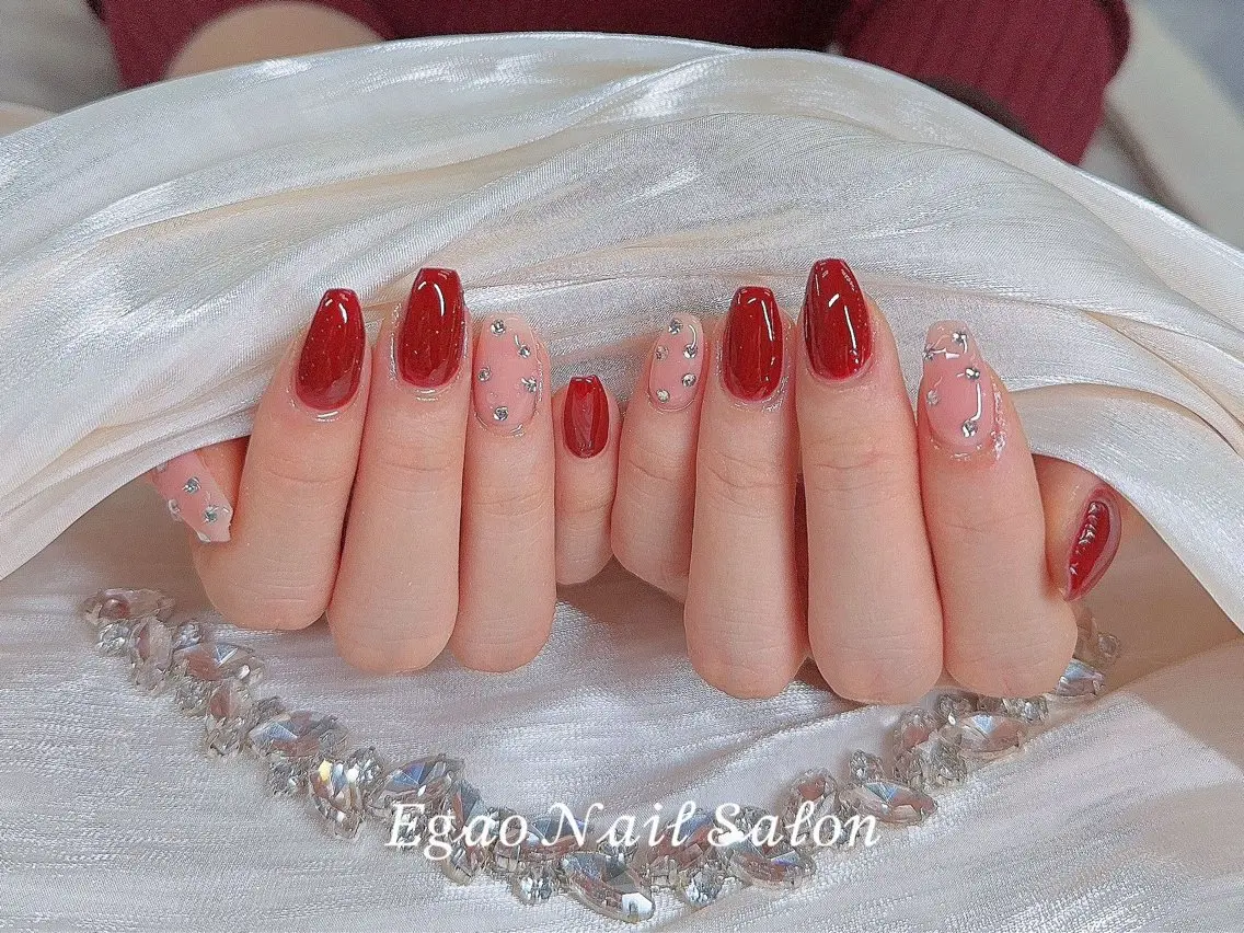 ネイル フットネイル ジェルネイル パラジェル EGAO NAIL 錦糸町店のネイルデザイン