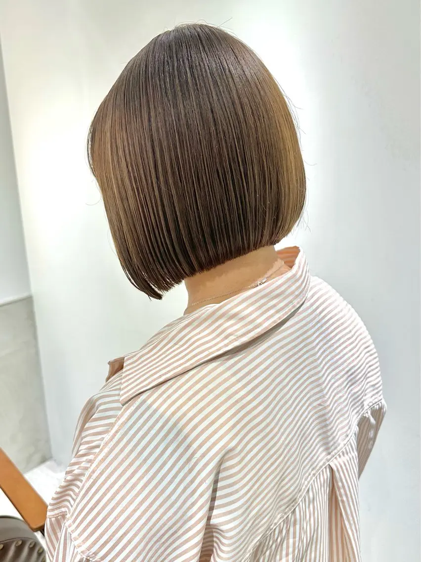 ショート カラー 髪質改善 縮毛矯正/ レイヤー/銀座/本木のヘアスタイル