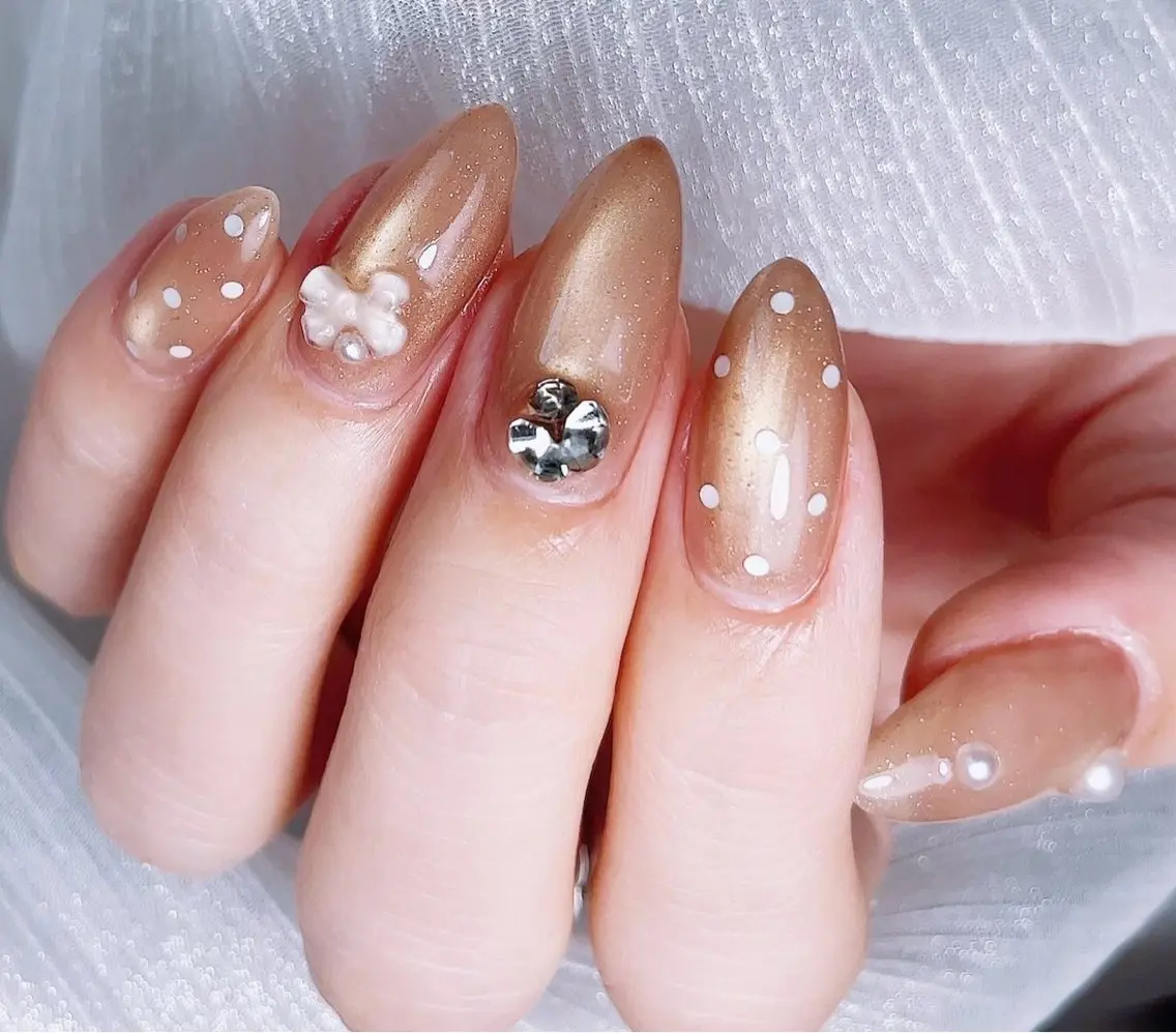 ネイル ドット マグネットネイル ハンドネイル 桜ヶ丘/Enishi yukariのネイルデザイン