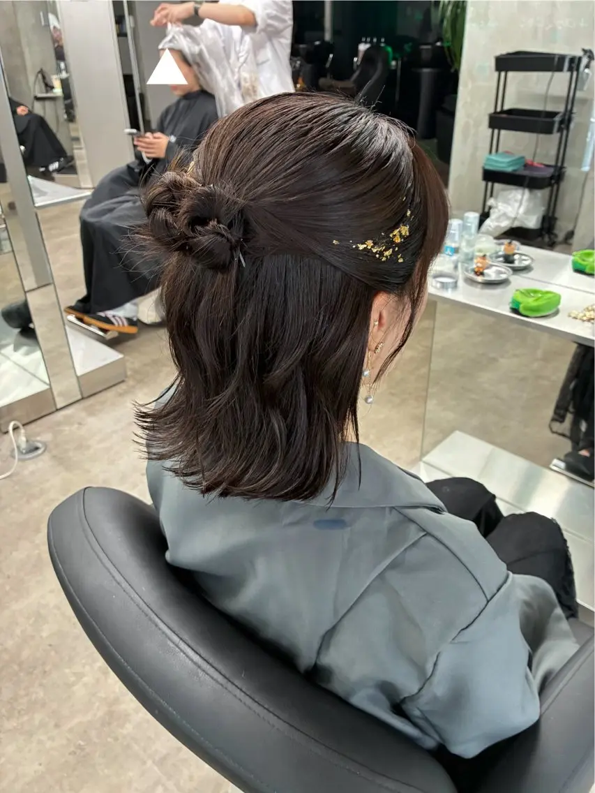 ヘアアレンジ ヘアセット 速水 ゆきののヘアスタイル