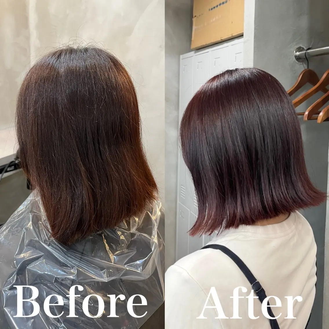 セミロング ヘアカラー トリートメント ヘアセット RIYA❤︎ Aujuaソムリエのヘアスタイル
