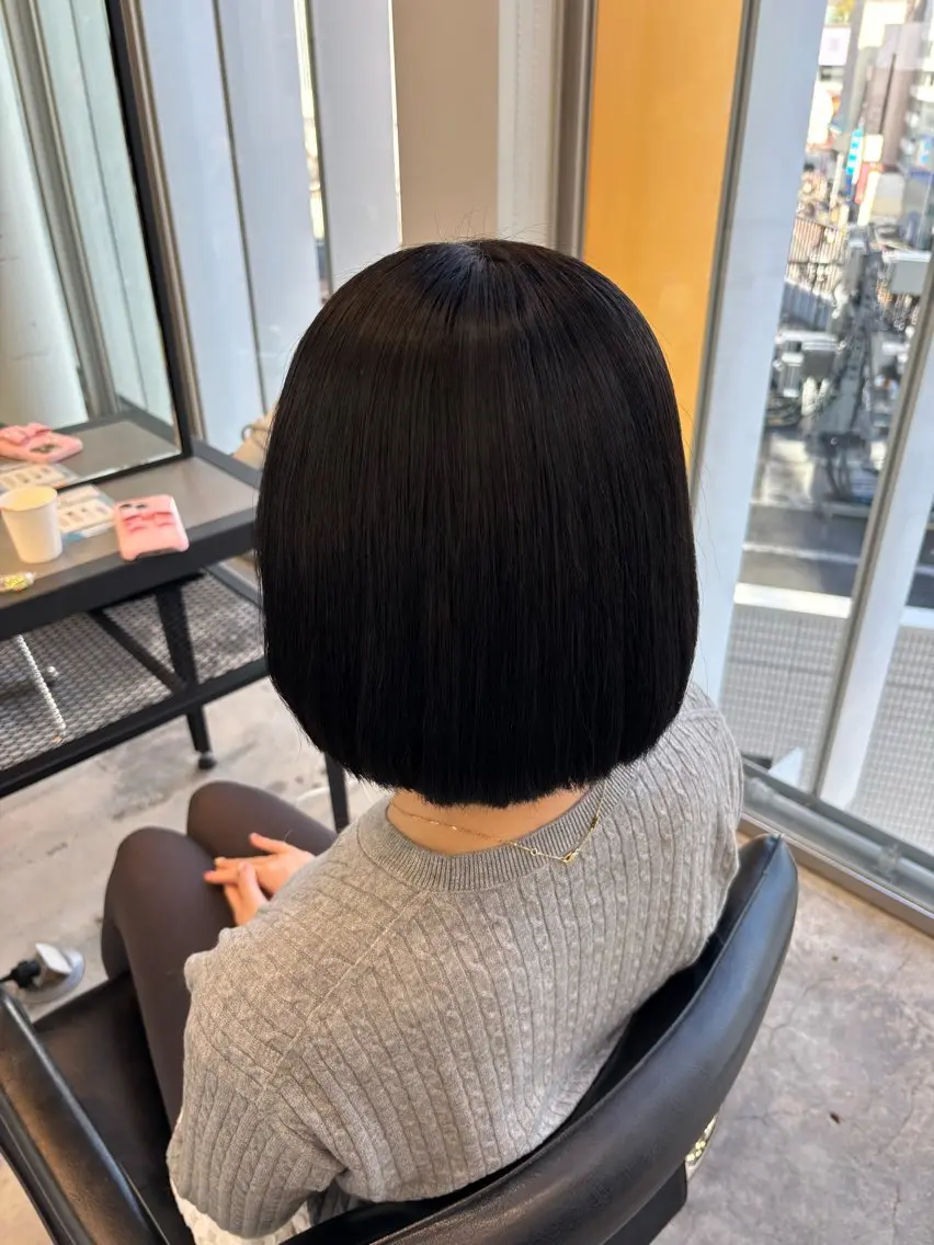 ミディアム カラー ヘアカラー トリートメント ダメージレス艶髪 🦋MISAKI🦋のヘアスタイル