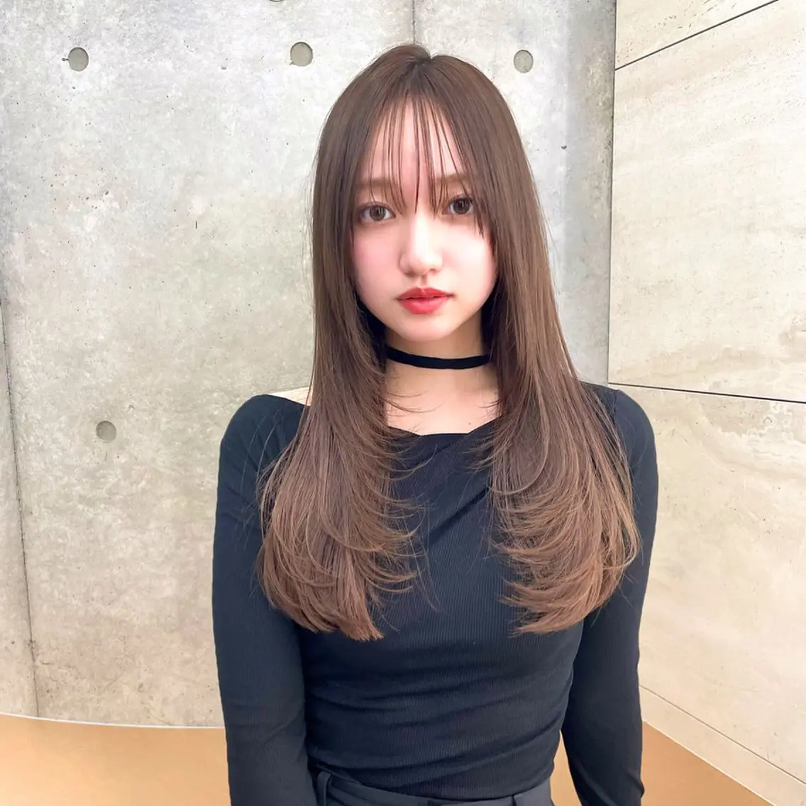 ロング カラー カット ヘアカラー トリートメント 韓国ヘア🇰🇷 レイヤー/芝春樹のヘアスタイル