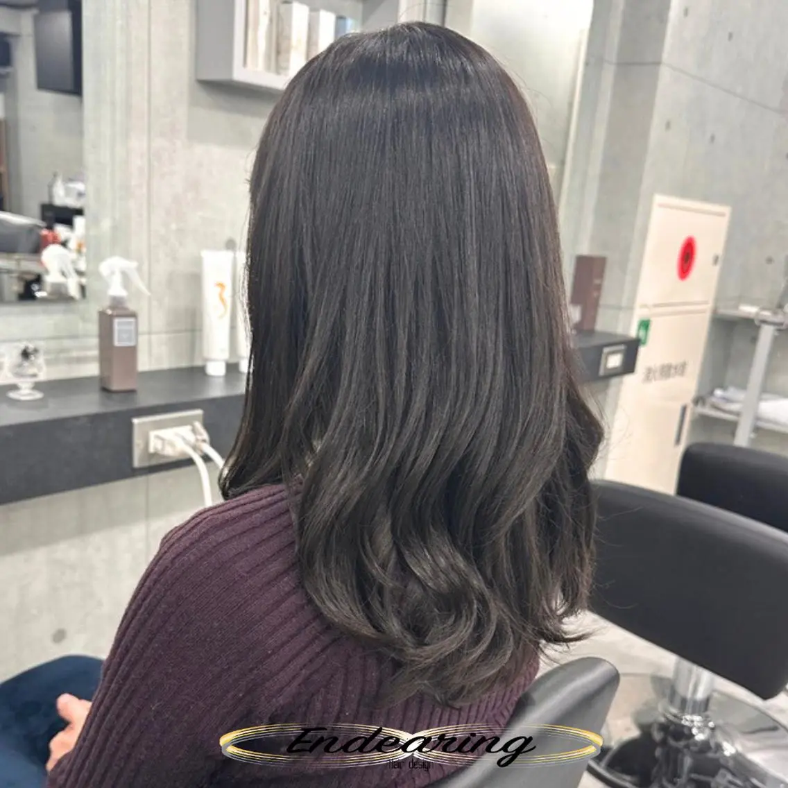 カラー 透明感カラー ダークグレー カット ヘアカラー Endearing 銀座/YOKOのヘアスタイル