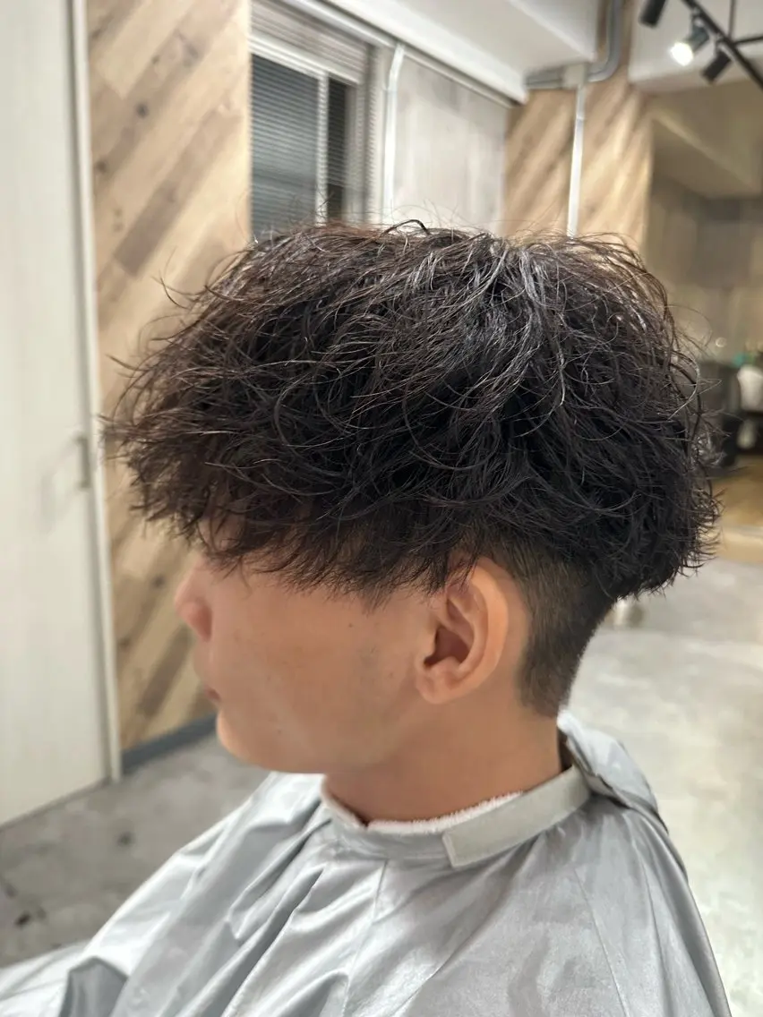 ショート パーマ メンズ メンズパーマ タクミ/名駅/栄 メンズ特化型美容師のヘアスタイル