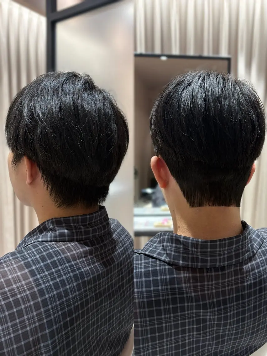 メンズ ダウンパーマ メンズ韓国風 メンズパーマ 板垣 洸輝のヘアスタイル
