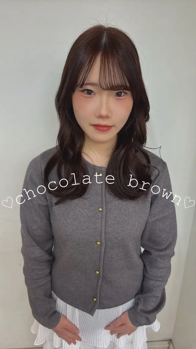セミロング カラー 黒髪 ケアカラー ダブルカラー カット ヘアカラー トリートメント 🍒桜井 優華🍒のヘアスタイル