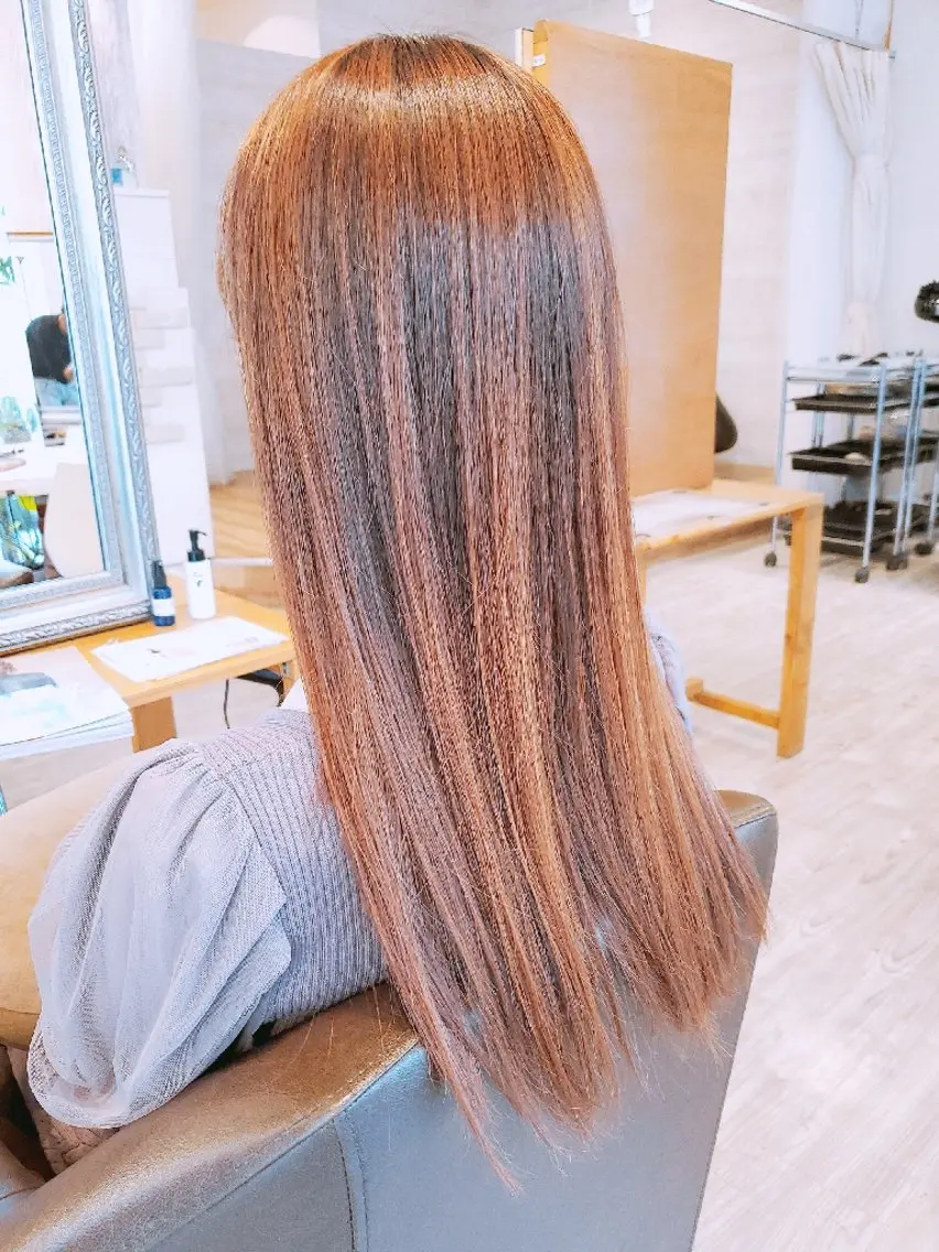 ロング 髪質改善 縮毛矯正 川越/メンズ/ キッズカット/西田 のヘアスタイル