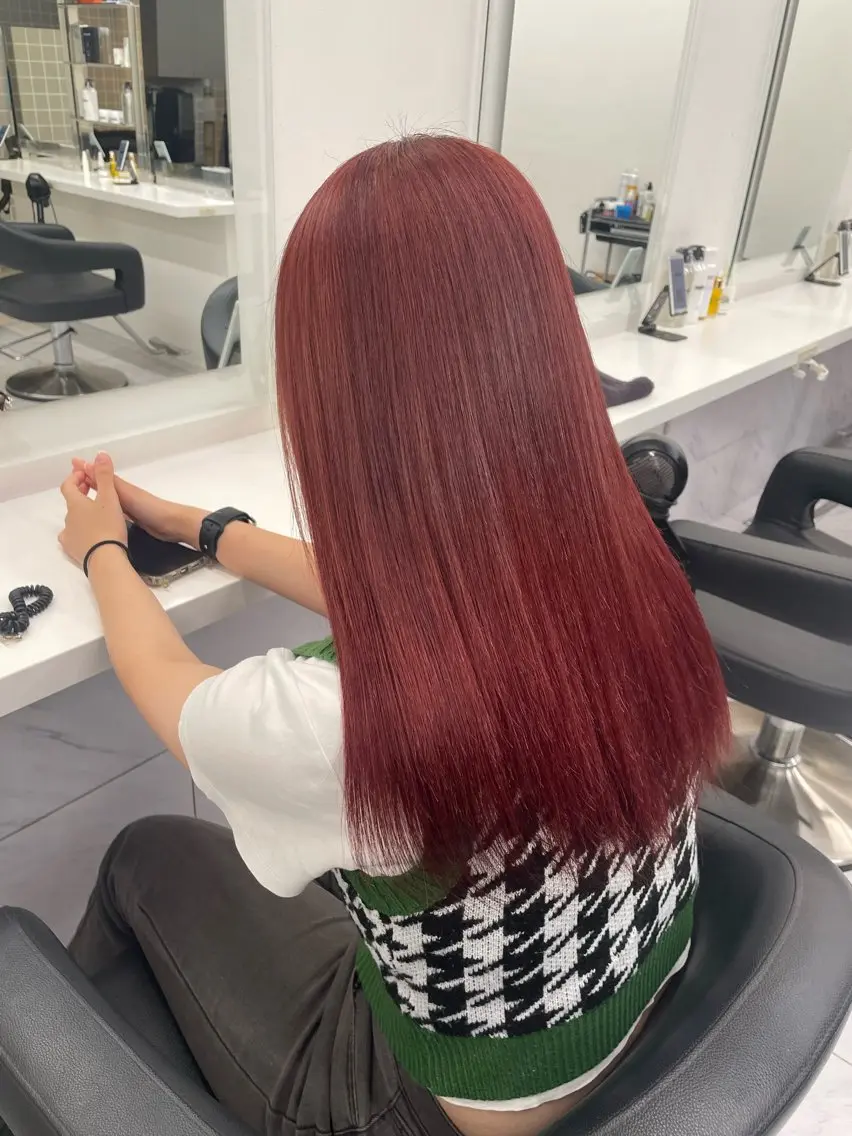 ロング カラー ヘアアレンジ ヘアカラー トリートメント ヘッドスパ 💗横浜美容室 💗HARUNAのヘアスタイル