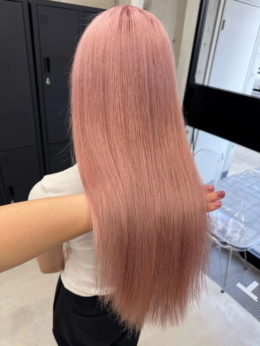 カラー ヘアカラー Asami/名古屋/ ハイトーン/デザインのヘアスタイル
