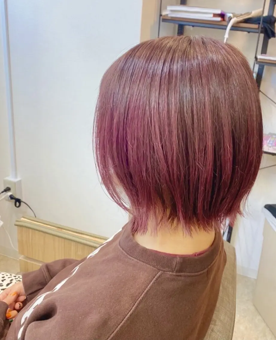 ショート ヘアカラー 柴田 将のヘアスタイル