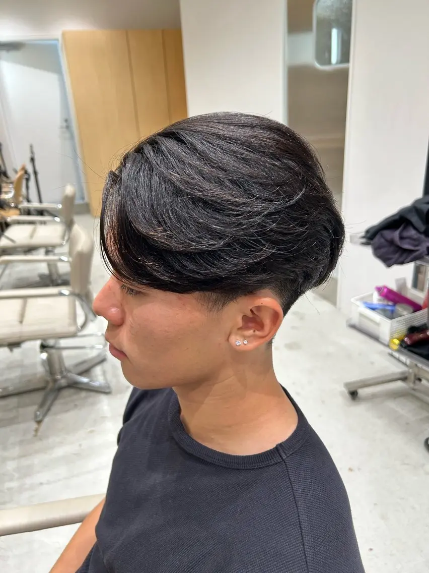 パーマ メンズ フェードカット メンズパーマ 縮毛矯正 カット 縮毛矯正 🐲ツイスパ🐲 フェード/龍のヘアスタイル