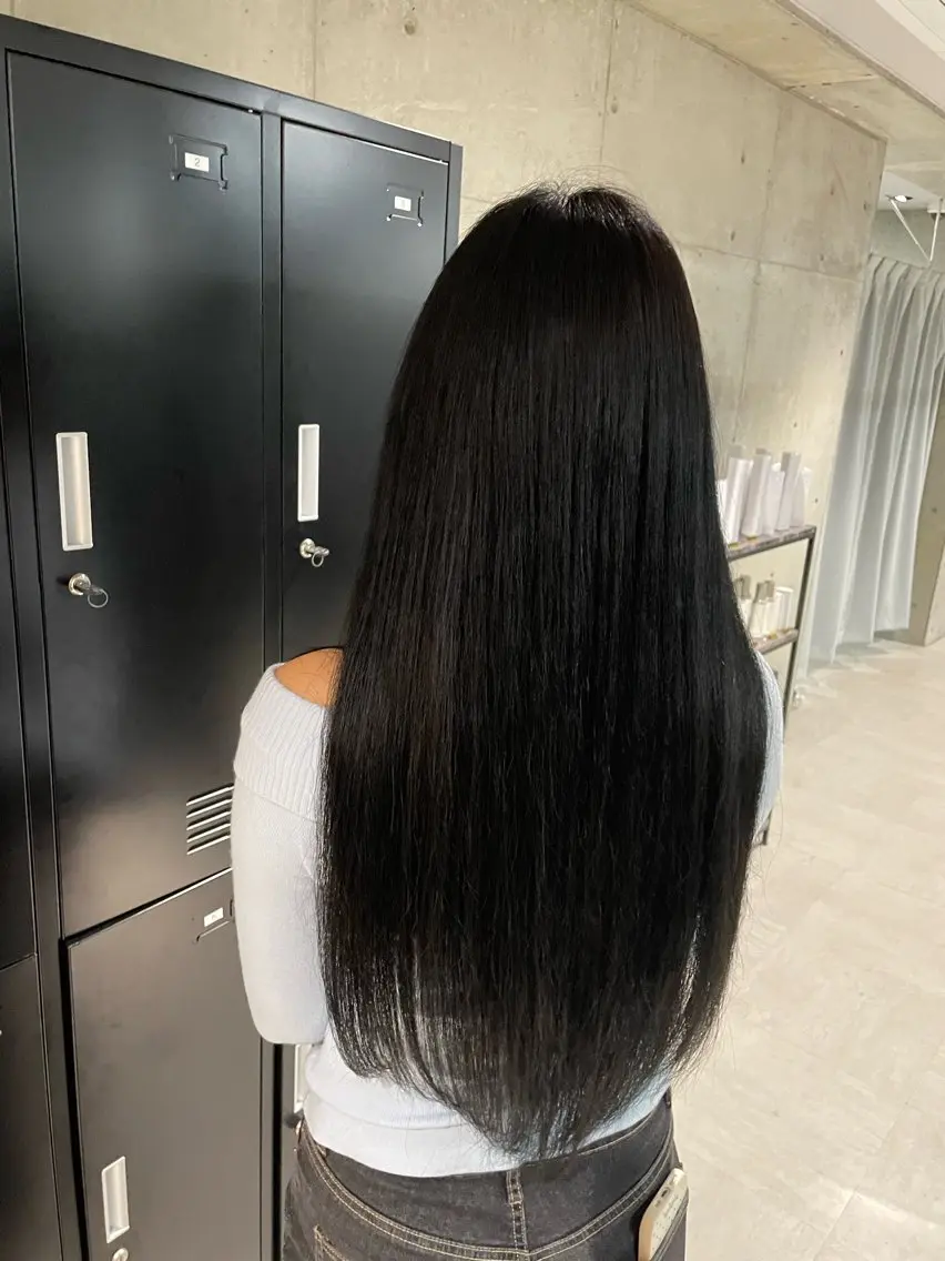 ロング カット ヘアカラー トリートメント 髪質改善/ツヤカラー shotaのヘアスタイル