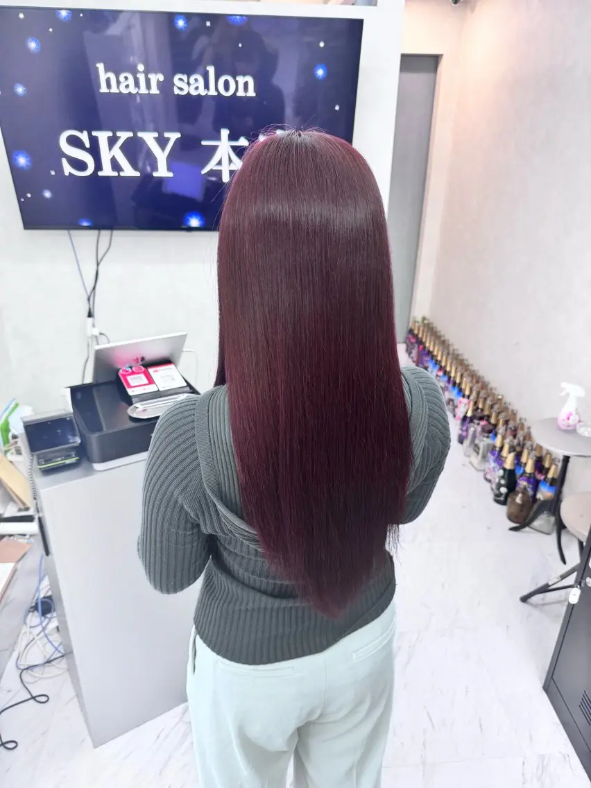 ロング カラー ブリーチ/エクステ モデル募集中🖤のヘアスタイル