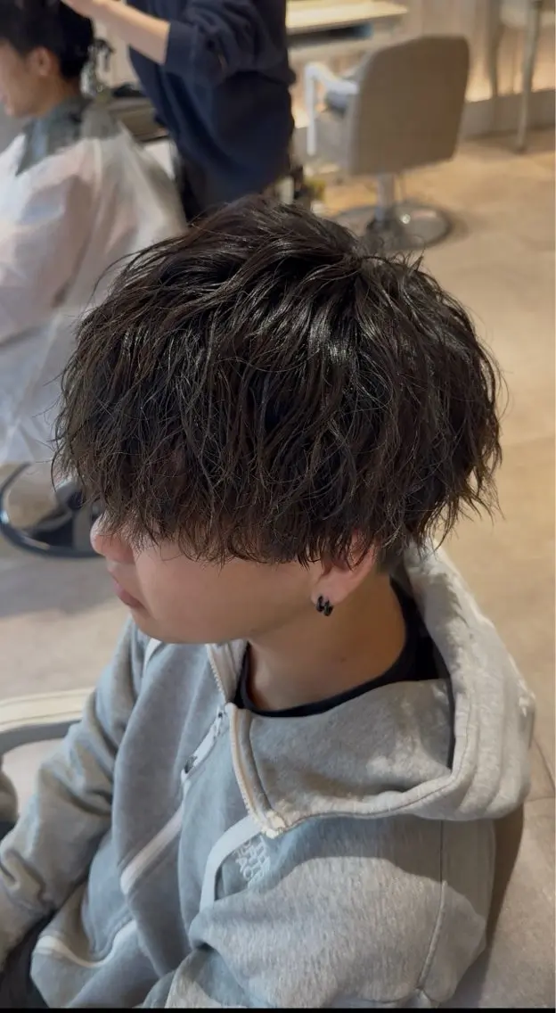 パーマ メンズ メンズパーマ ツイストスパイラルパーマ スパイラルパーマ カット パーマ CreBiA -Rukiya-のヘアスタイル