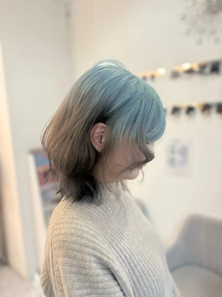 ミディアム ヘアカラー ))カラー特化(( 渡邉 怜のヘアスタイル