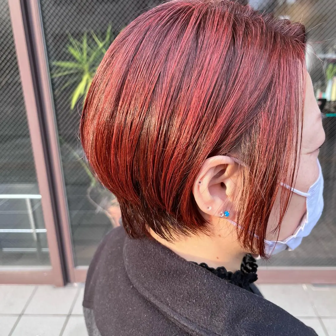 ショート ハイライト カット ヘアカラー トリートメント Glanz hair 坂牛匠のヘアスタイル