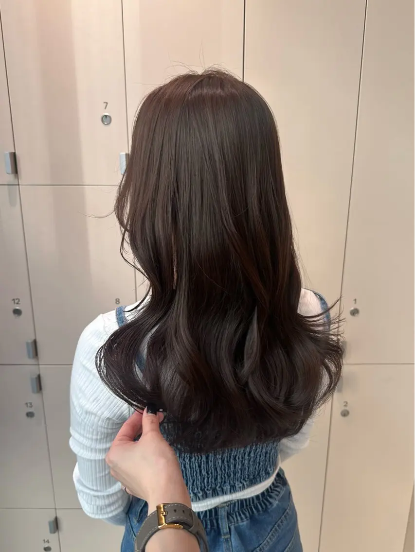 セミロング カラー ヘアカラー トリートメント 🤎小顔レイヤー /ベージュ🤎友香のヘアスタイル