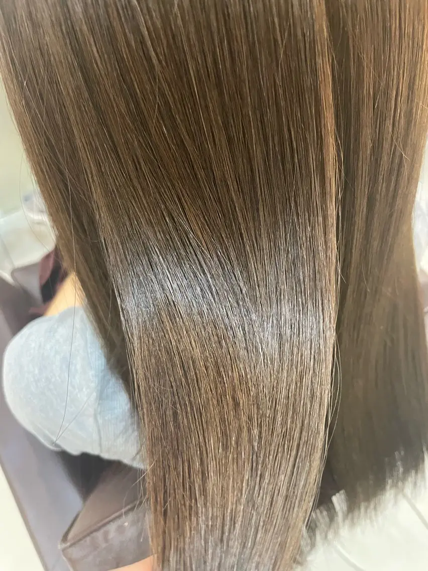 ロング カラー ヘアカラー トリートメント 似合わせまつパ× 透け感カラー/ゆりのヘアスタイル
