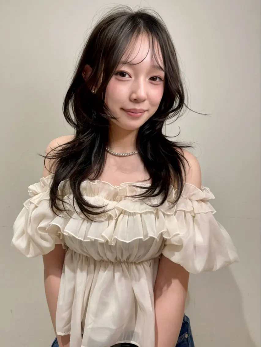 ロング ハッシュカット カット NEWTON 🌟カットモデル募集のヘアスタイル