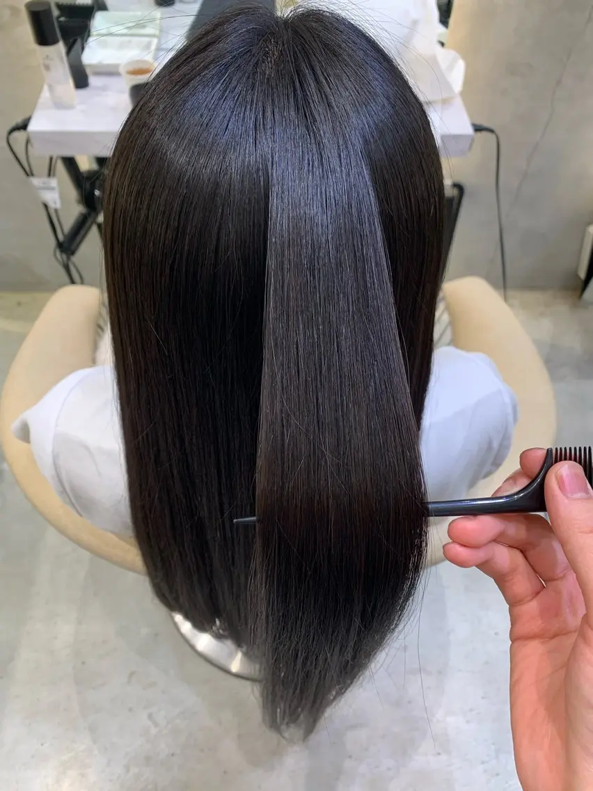 ロング 縮毛矯正 Lond💙 SAYAKA🌺のヘアスタイル