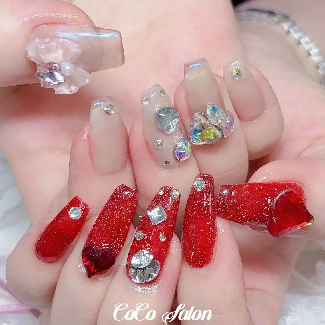 ミディアム ハンドネイル CoCo Salon ネイル/睫毛/脱毛のネイルデザイン