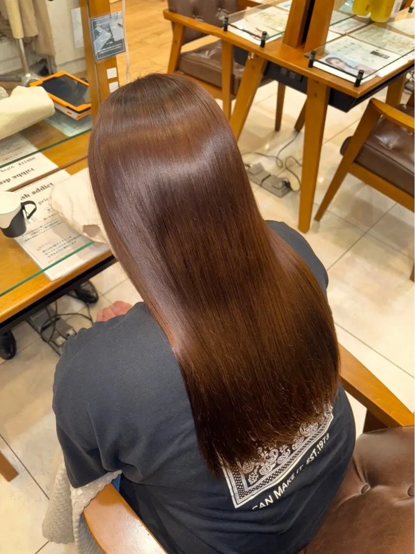 カラー ベージュカラー 新原 陽那のヘアスタイル