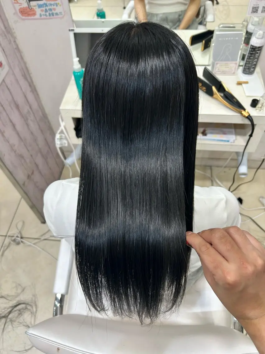 ロング カット 縮毛矯正 【髪質改善カラー】 瀧田嵐士🇰🇷のヘアスタイル