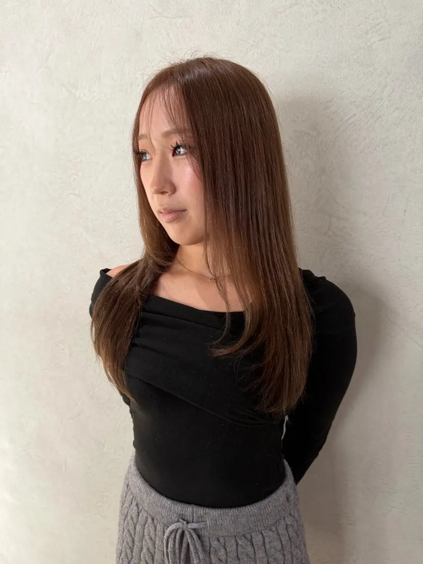 ロング hirano harukaのヘアスタイル