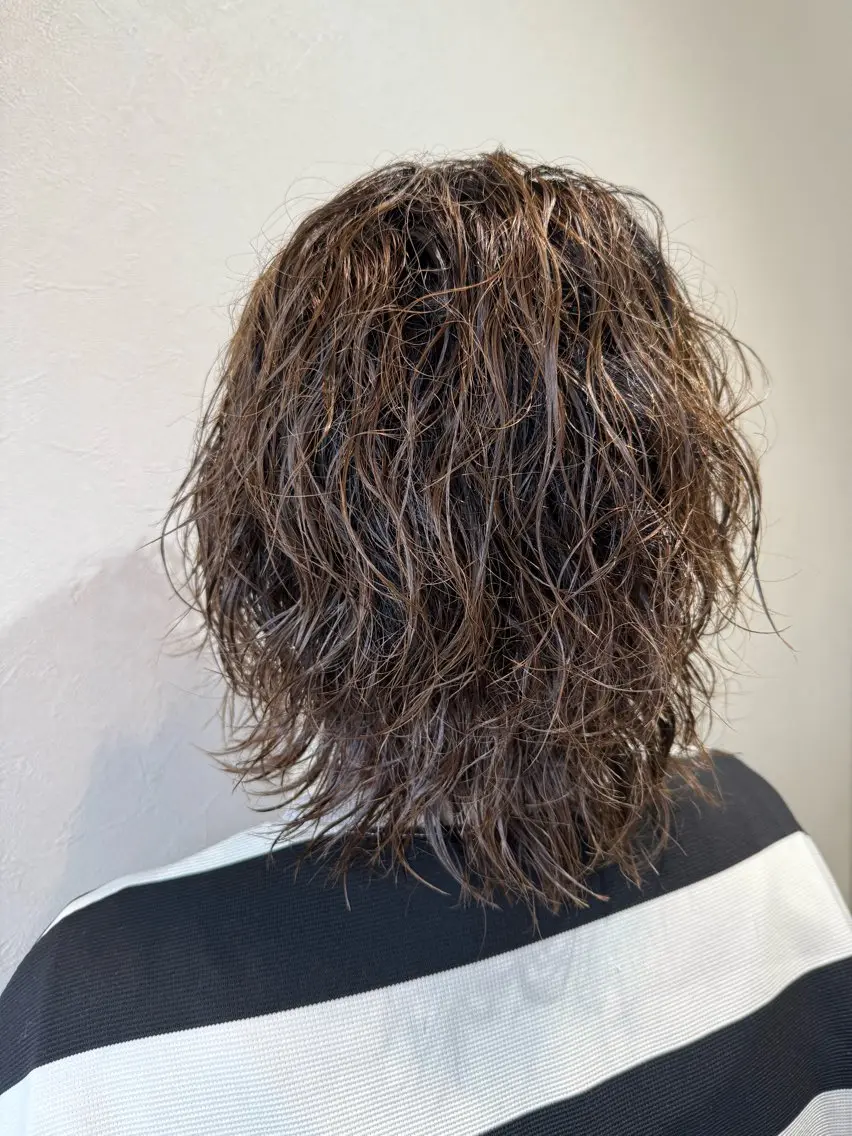 ミディアム くせ毛 カット パーマ ヘッドスパ 〜くせ毛カット〜 Ryokoのヘアスタイル