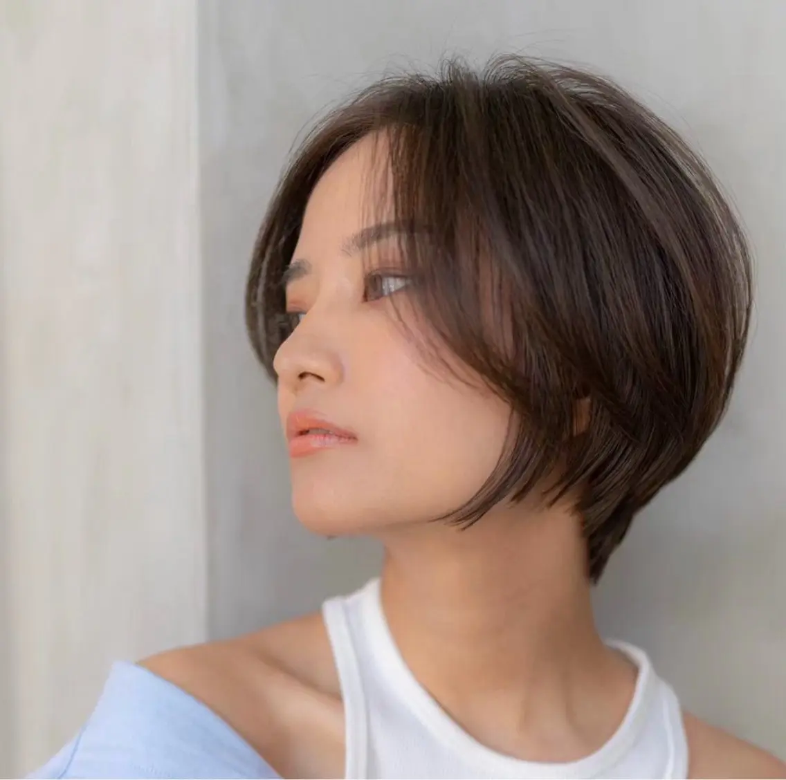 ショート カラー カット ヘアカラー トリートメント 田中航平/渋谷ボブ/ レイヤーボブのヘアスタイル