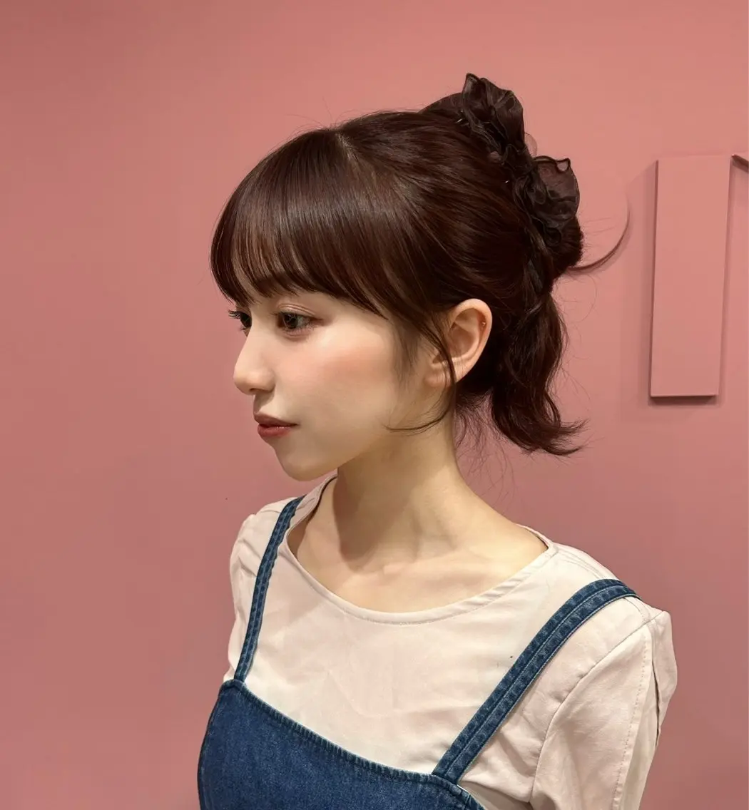 セミロング カット ヘアカラー 透明感カラー♡ 原宿美容室¦Rinaのヘアスタイル