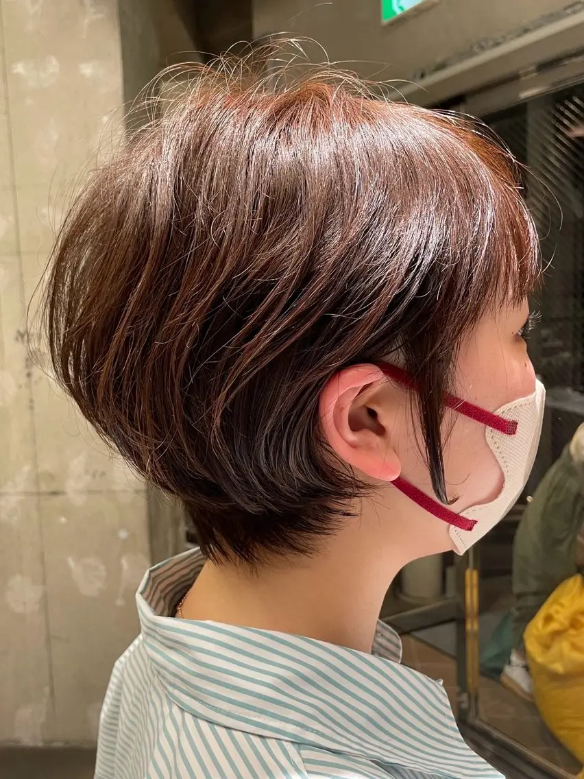ショート パーマ パーマ 坂本 かやのヘアスタイル