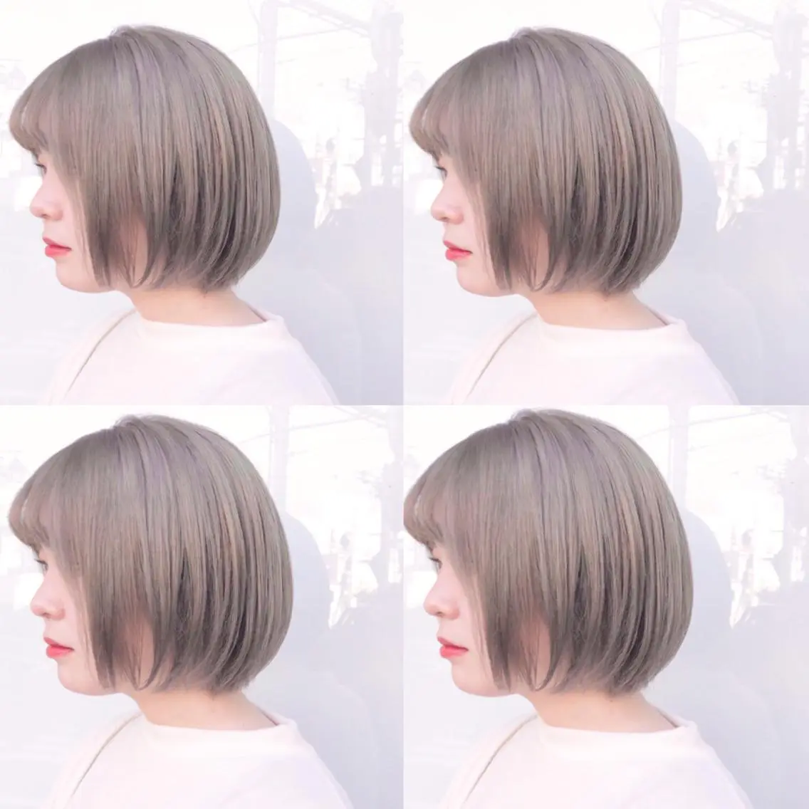ミディアム カラー ウルフカット ハッシュカット/七海のヘアスタイル