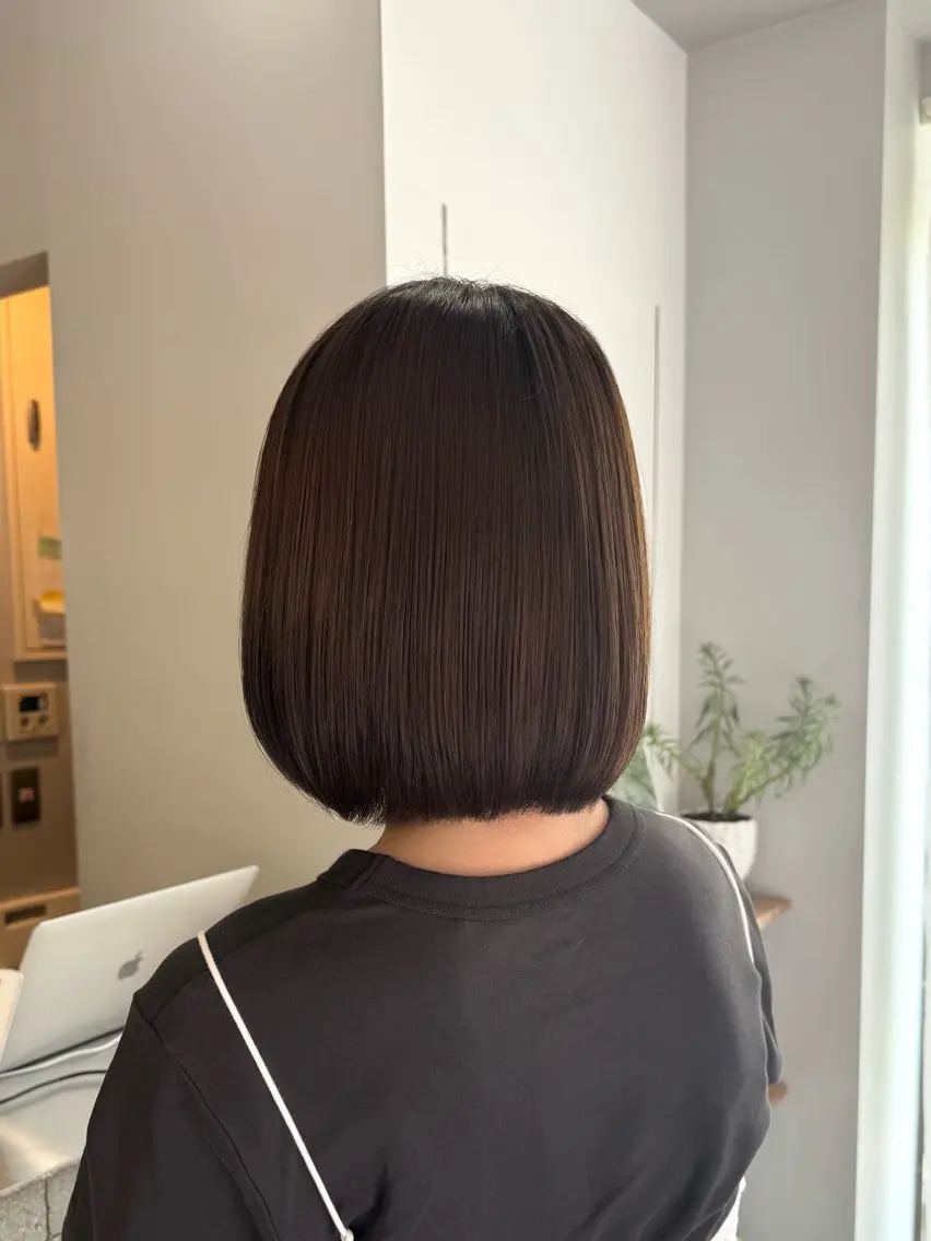 ミディアム カラー 髪質改善カラー cipre 唯舞のヘアスタイル