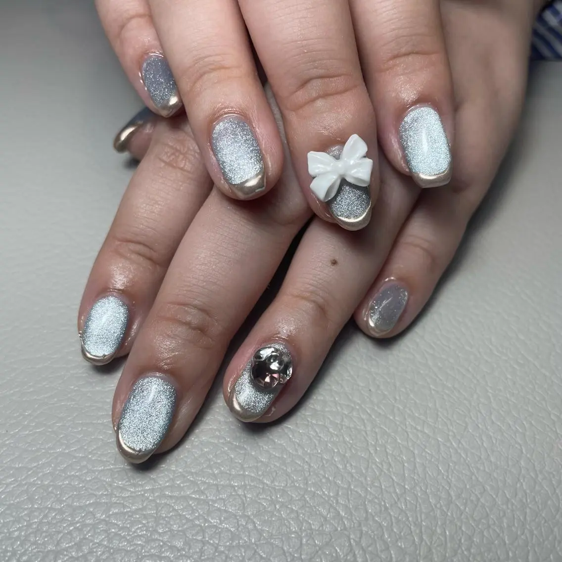 ネイル フレンチネイル マグネットネイル ミラーネイル WATANABE MAYUMIのネイルデザイン