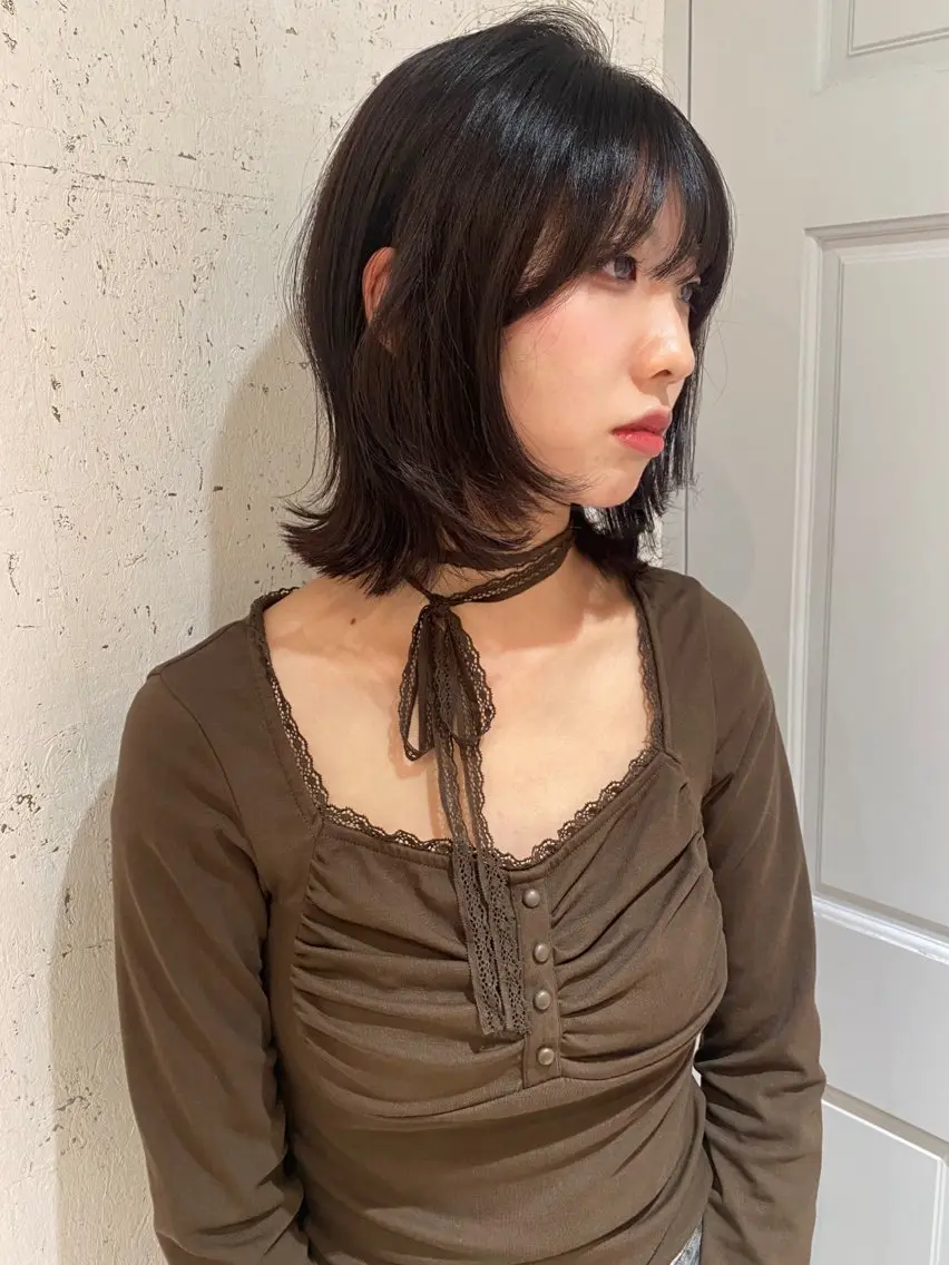 ミディアム カラー カット ヘアカラー トリートメント mai / linoah˚✧のヘアスタイル