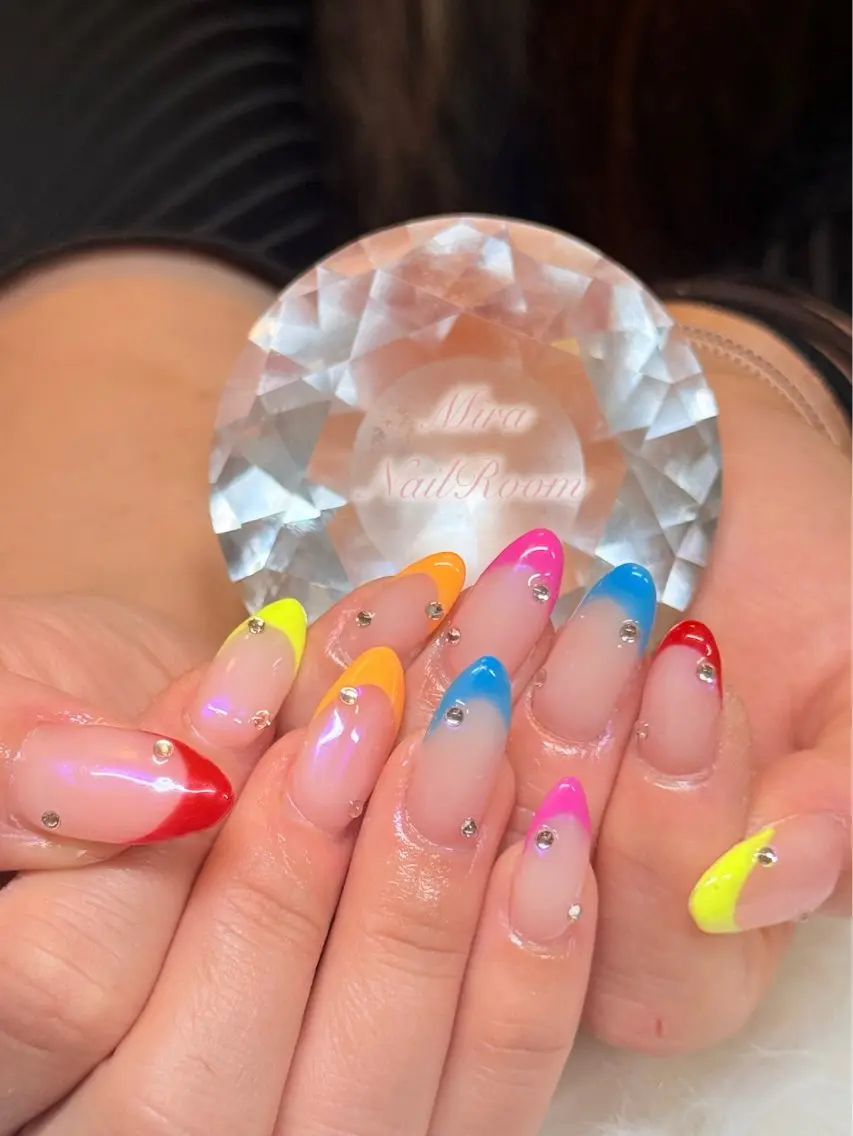 ネイル 長さ出し 持ち込み ハンドネイル MIRA NAILROOMのネイルデザイン