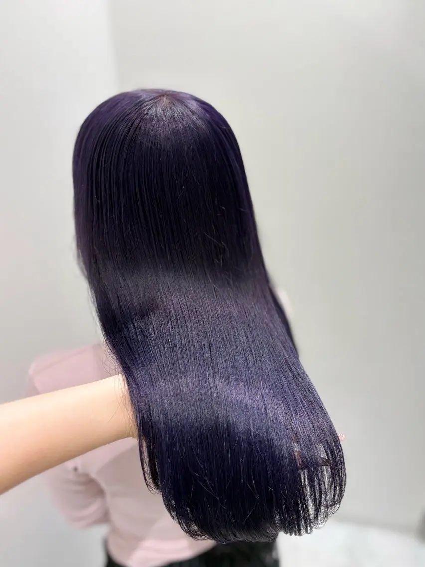 ロング カラー ヘアカラー 🤍ྀི透ける寒色 Cocoa🤍ྀིのヘアスタイル