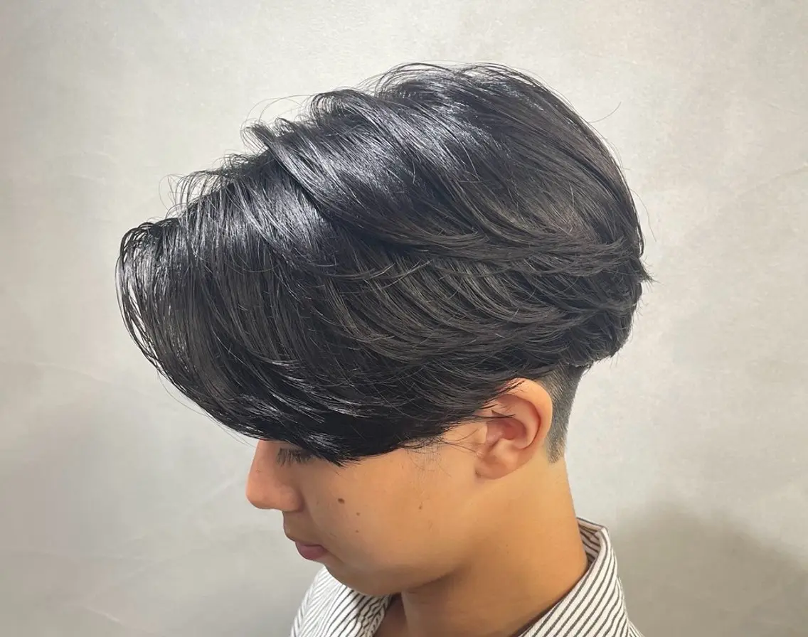 ミディアム パーマ ヘアアレンジ メンズ fifth 石川 凪のヘアスタイル
